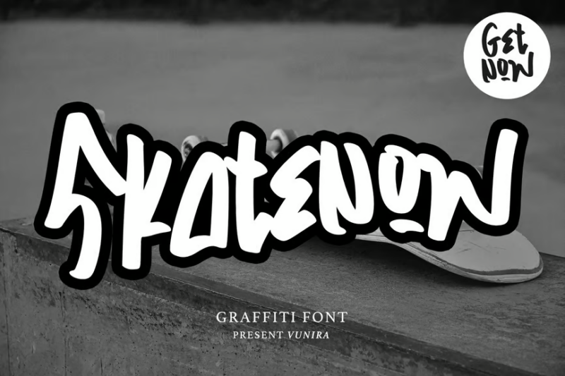 Skatenow | Graffiti Font