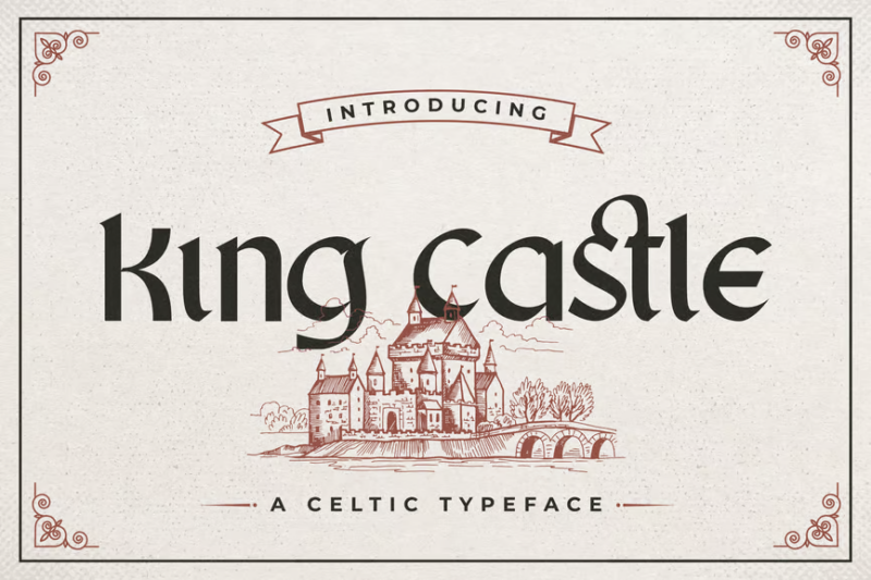 King Castle – Celtic Typeface