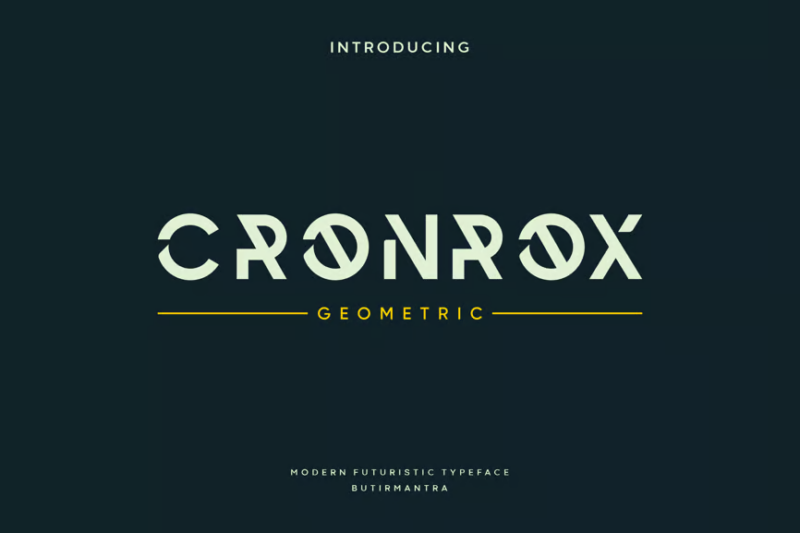 Cronrox - Futuristic Font