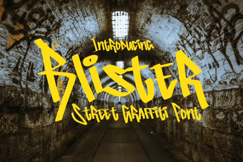 Blister - Graffiti Font