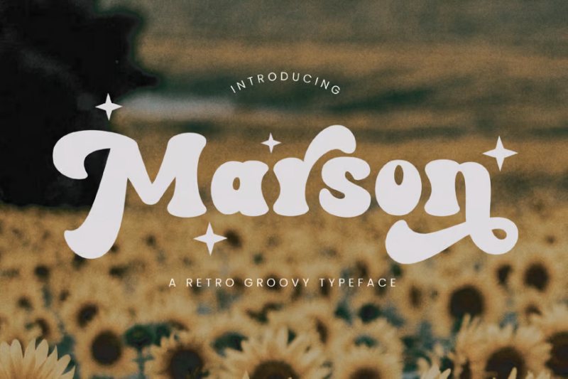 Marson - Retro Groovy Font