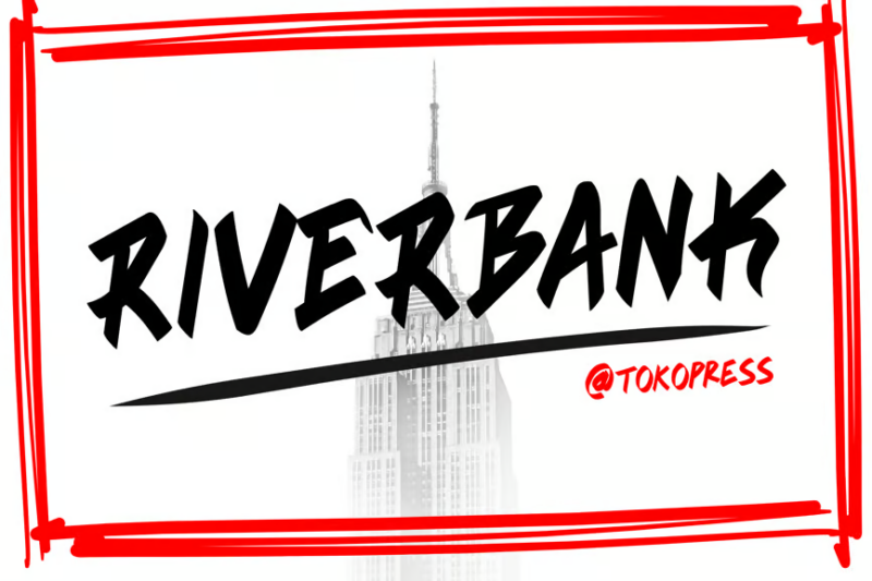 RIVERBANK - - Aggressive graffiti font