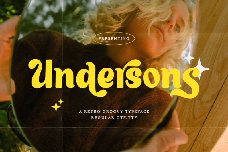 Undersons - A Retro Groovy Typeface