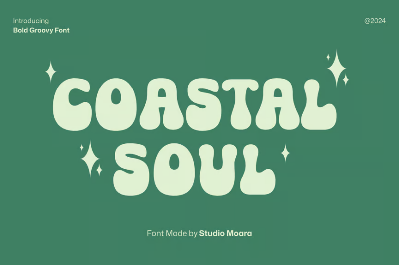 Coasta Soul - Groovy Display Font