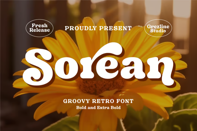 Sorean - Groovy Retro Font