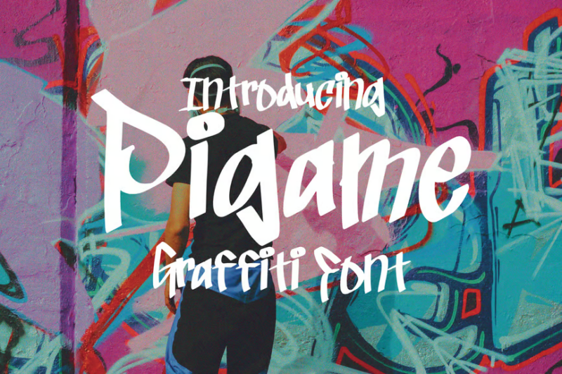 Pigame - Graffiti Font