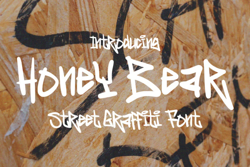 Honey Bear - Graffiti Font