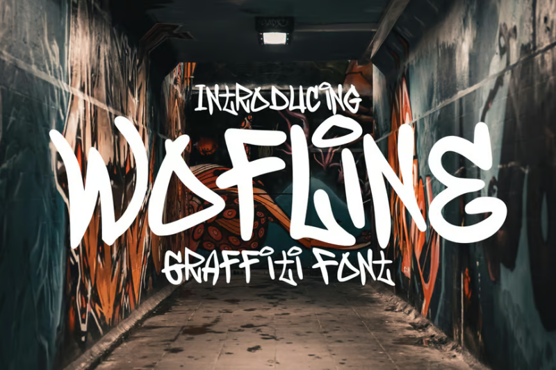 Wolfine - Graffiti Font