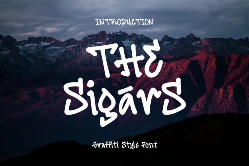 The Sigars - Graffiti Font