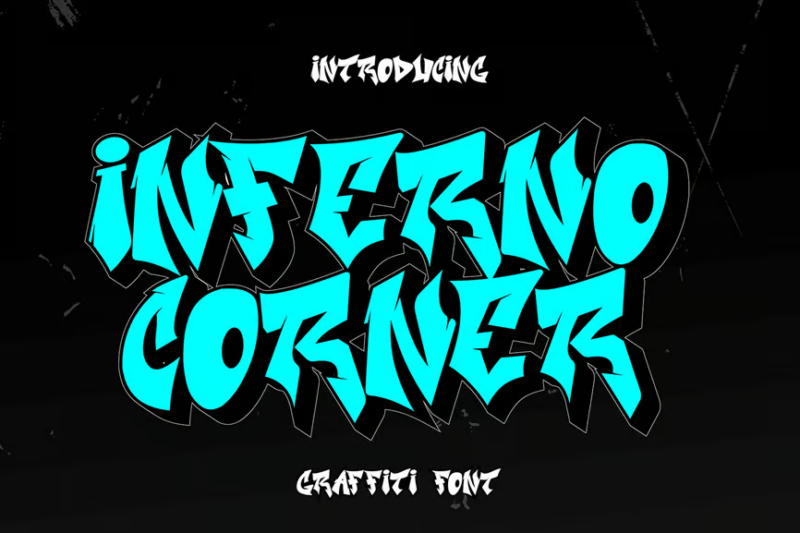 Inferno Corner - Graffiti Font