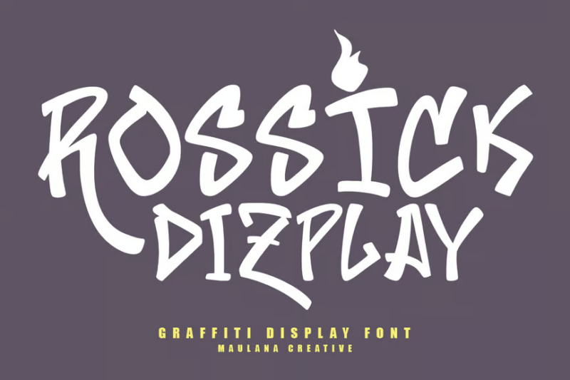 Rossick Graffiti Display Font