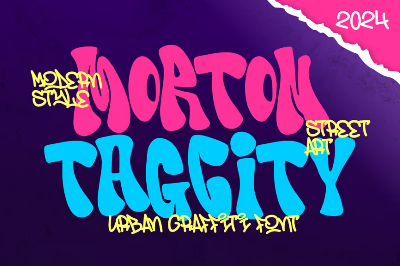 Morton Tagcity - Graffiti Font