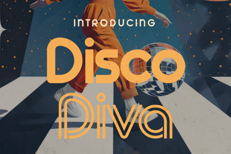 Disco Diva - Groovy Typeface