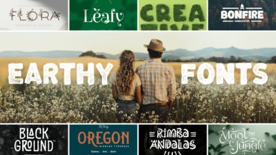 58 Earthy Fonts that will put your designs on ‘Solid Ground’