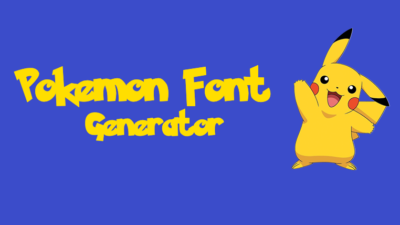 Pokémon Font Generator – FREE Pokémon Text Download