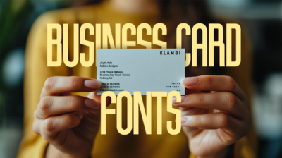 The Best Business Card Fonts in 2025