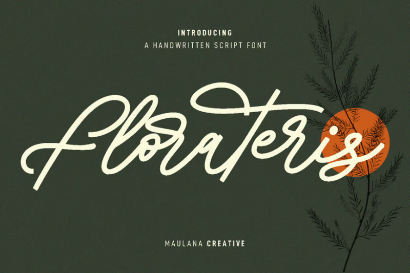 Florateris Cursive Script Font