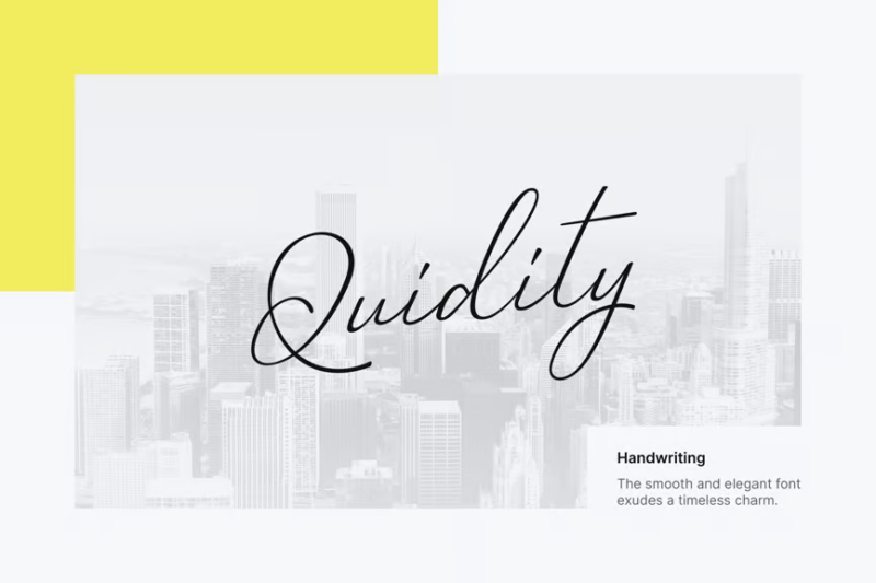 Quidity - Handwriting Typeface