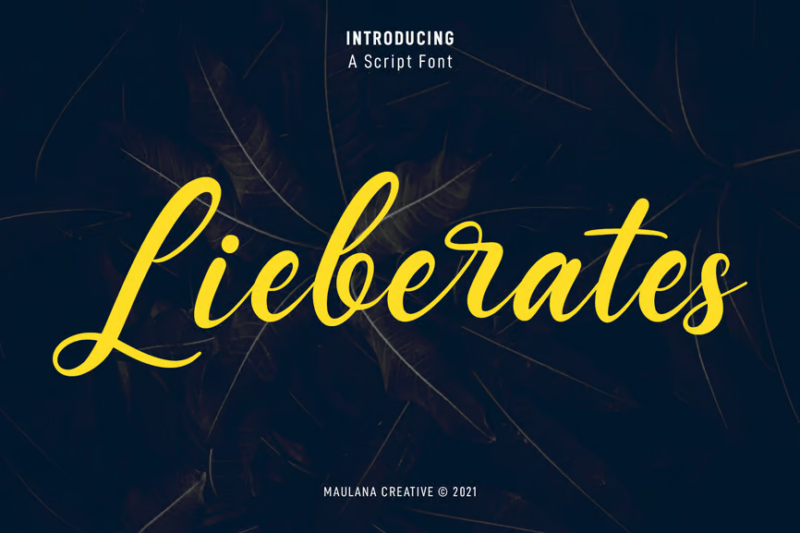 Lieberates Script Font