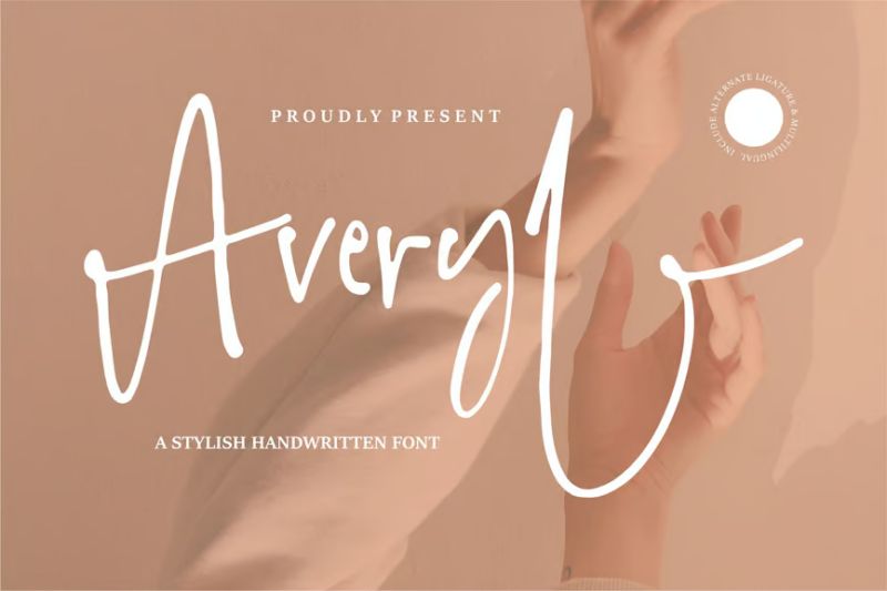 Averyl | A Stylish Handwritten Font