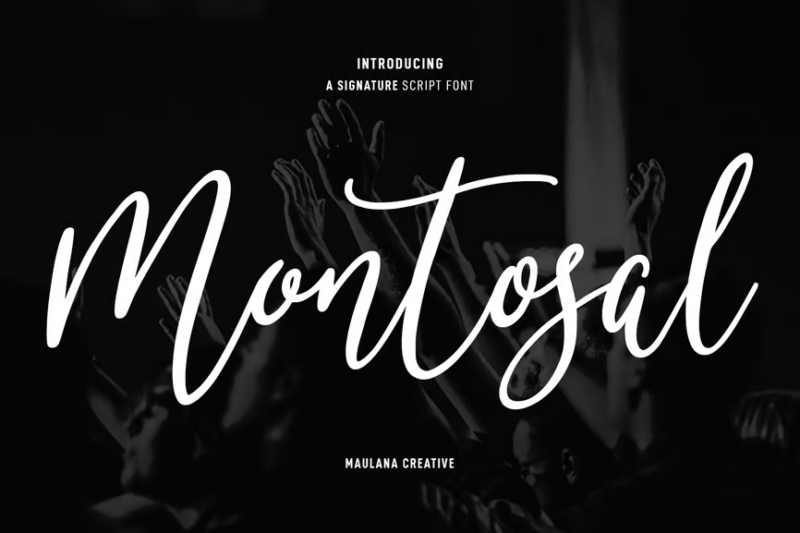 Montosal Signature Script Font