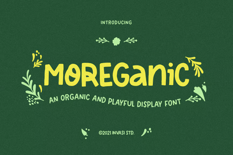 Moreganic - Organic Font