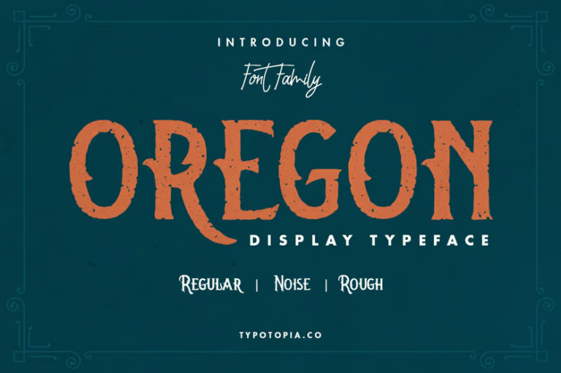 Oregon Vintage Display Font