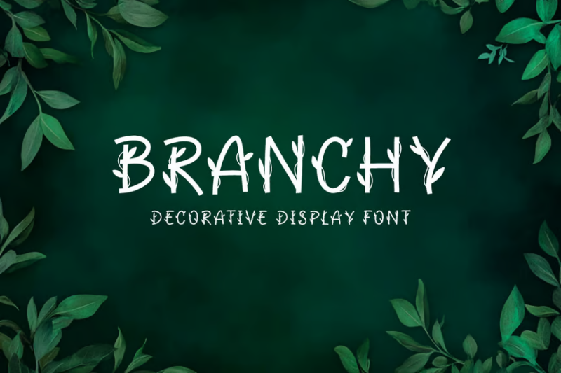 Branchy - Decorative Display Font