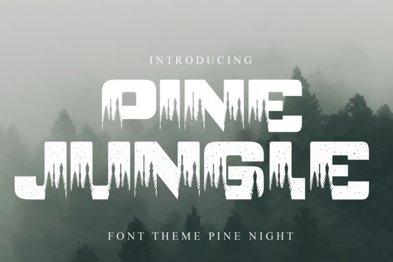 Font Pine jungle