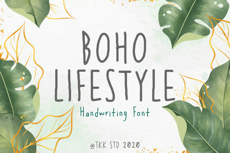 Boho Lifestyle - Cute Girly Font