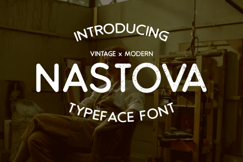 Nastova - Typeface Font