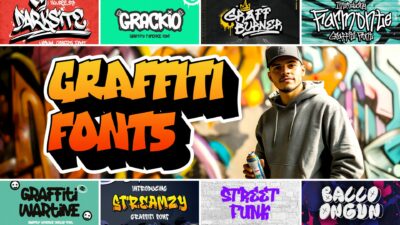 85 Graffiti Fonts That Make Your Designs Pop in 2025