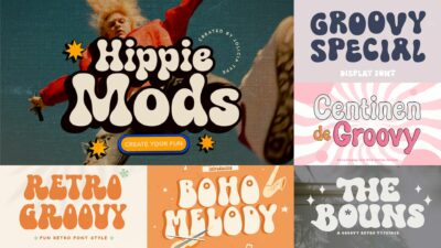 70 Groovy Fonts for That Nostalgic Vibe in 2025