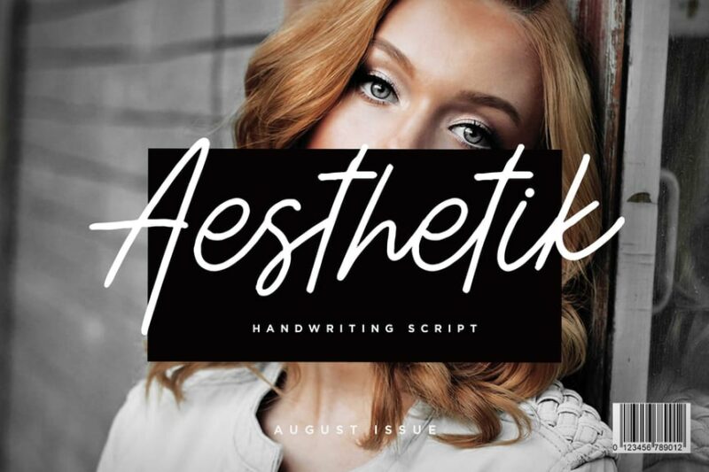 Aesthetik Handwriting Font