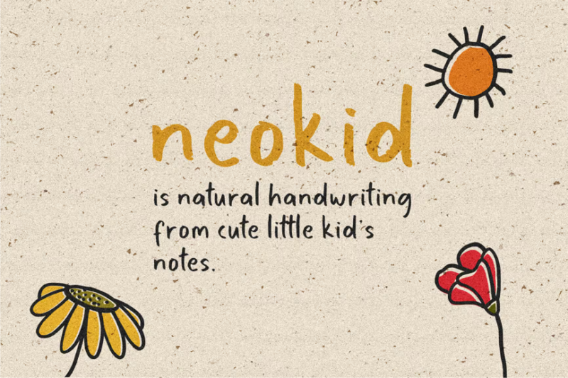 Neokid Handwriting Font