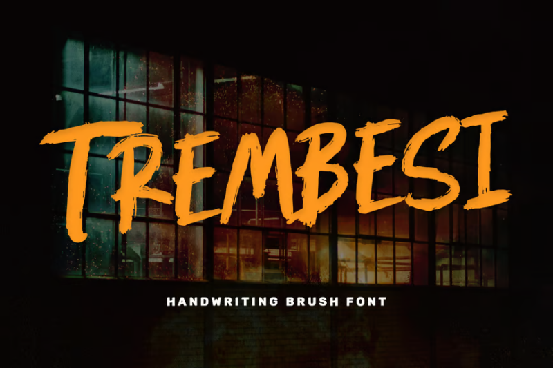 Trembesi Handwriting Brush Font