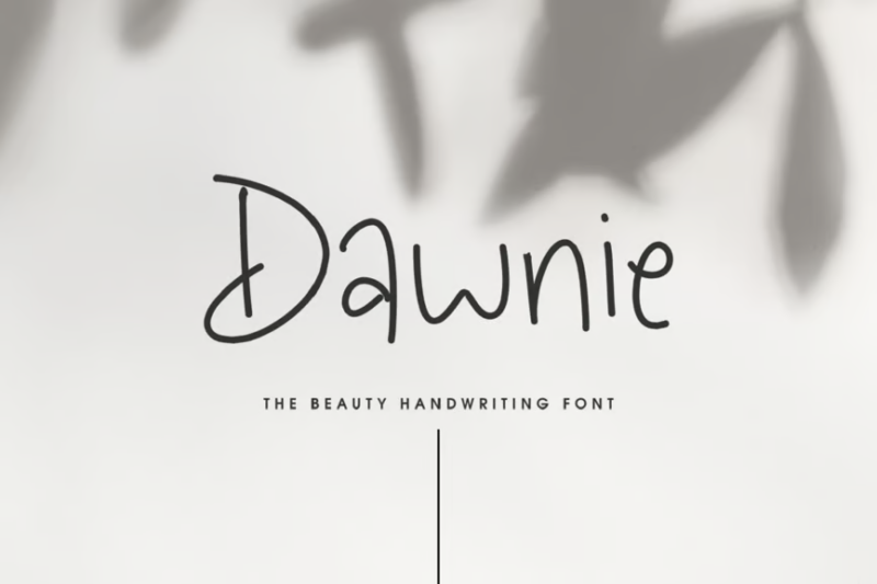 Dawnie The Beauty Handwriting Font