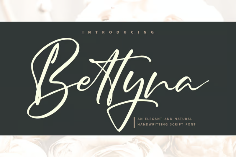 Bettyna Handwriting Script Font