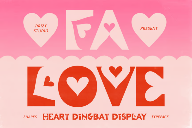 Falove - Heart Dingbat Display Font