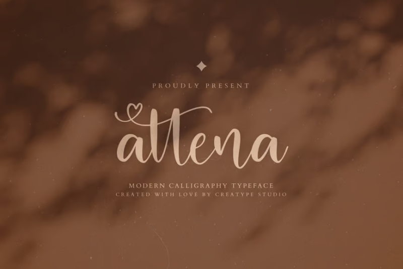 Attena Modern Calligraphy