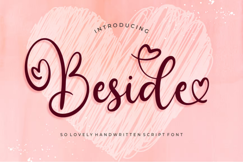 Beside Script - Lovely Script Font