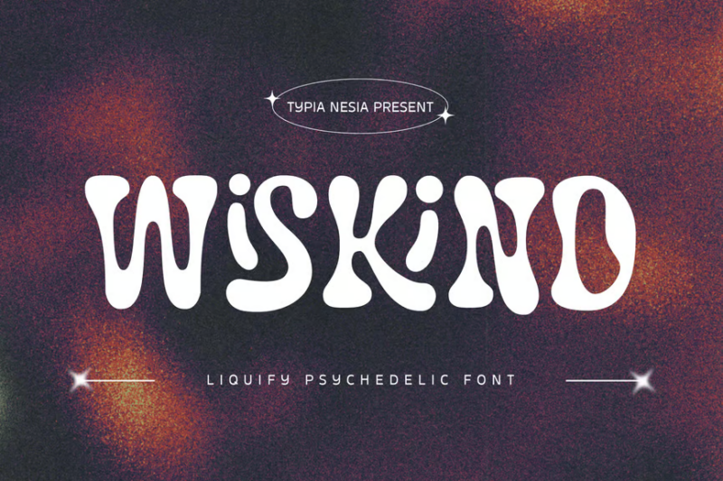 Wiskind - Liquify Psychedelic Font