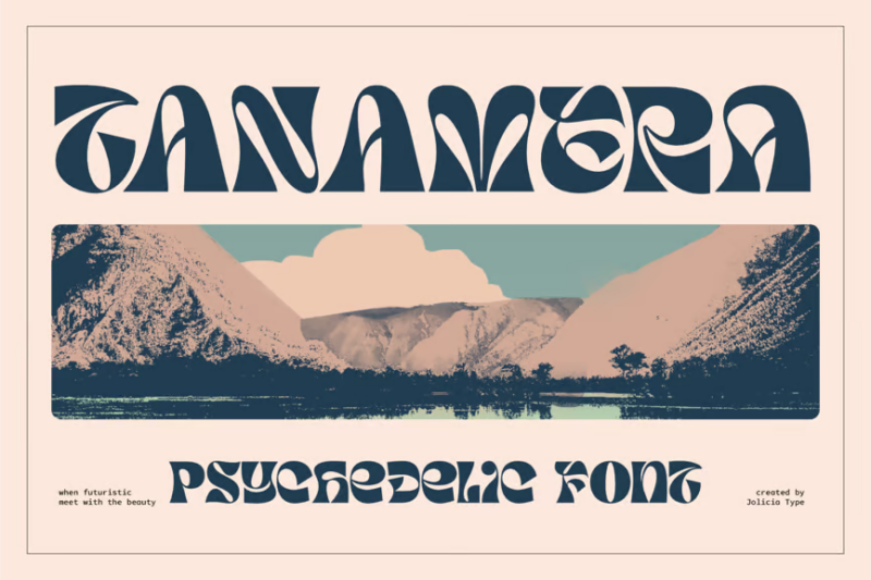 TANAMERA | Psychedelic Font