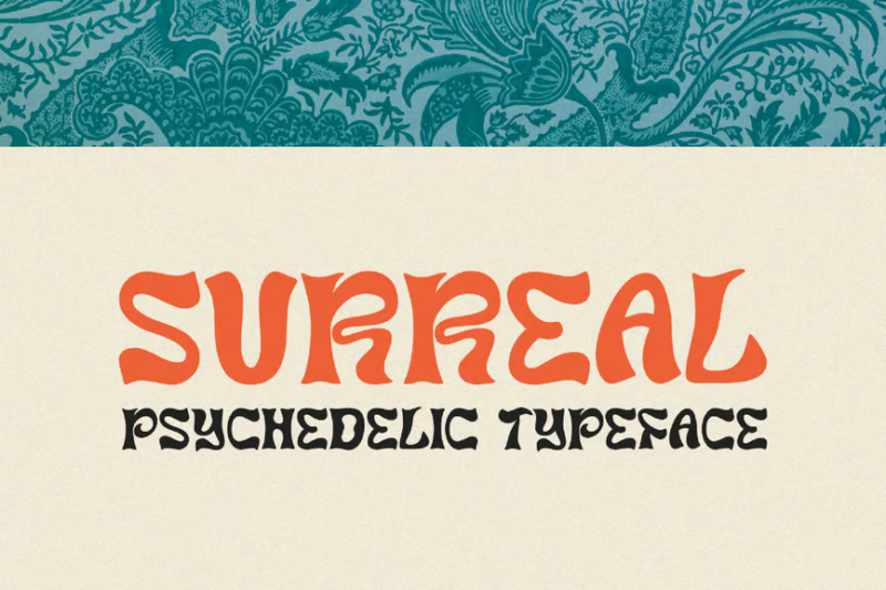 Surreal - Psychedelic Typeface