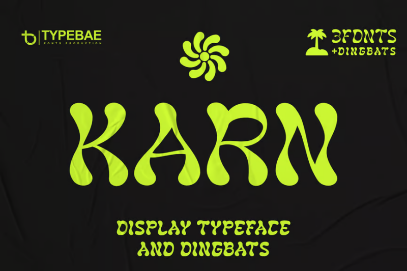 KARN - Display Typeface & Dingbats