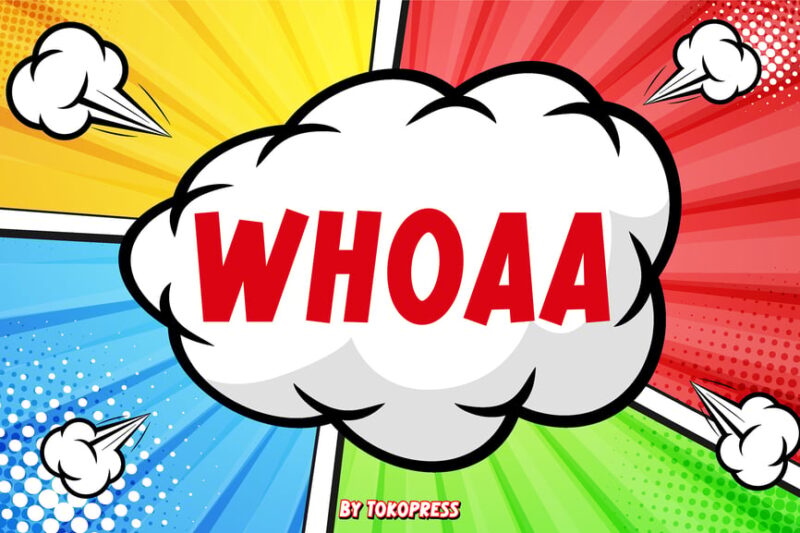 Cartoon Font - Whoaa