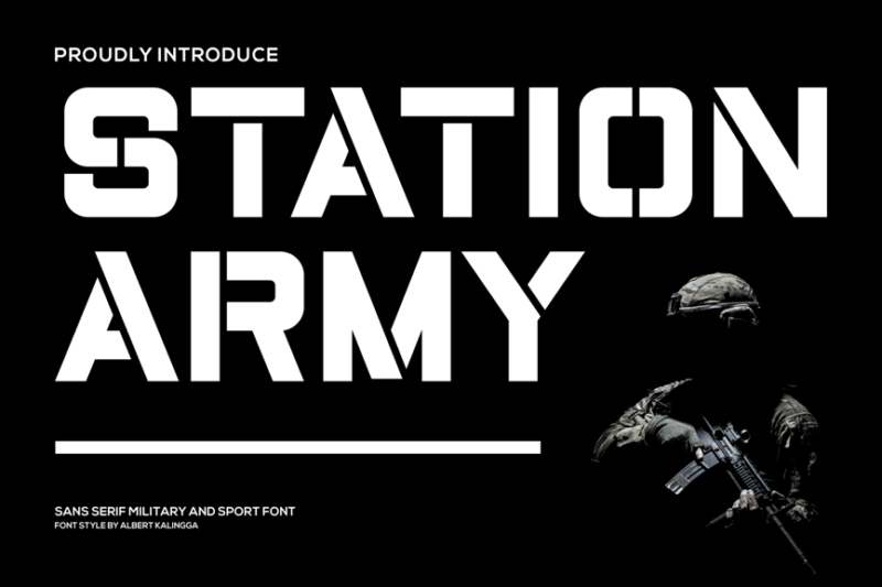 Station Army Font