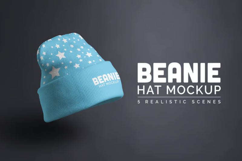 Beanie Hat Mock-up