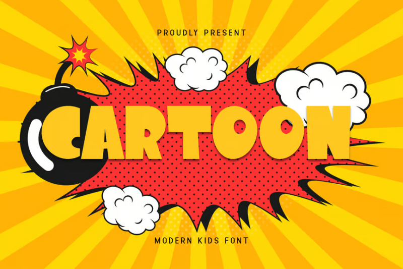 Cartoon - Modern Kids Font