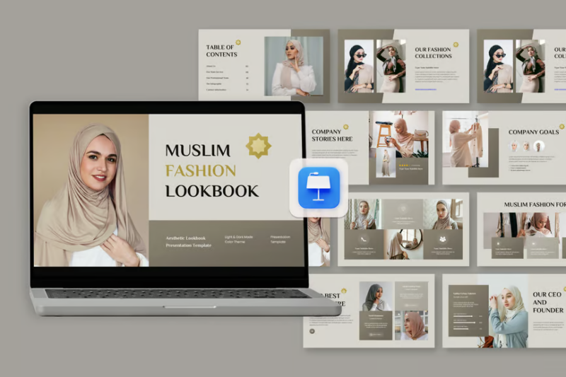 Muslim Fashion Look Book Keynote